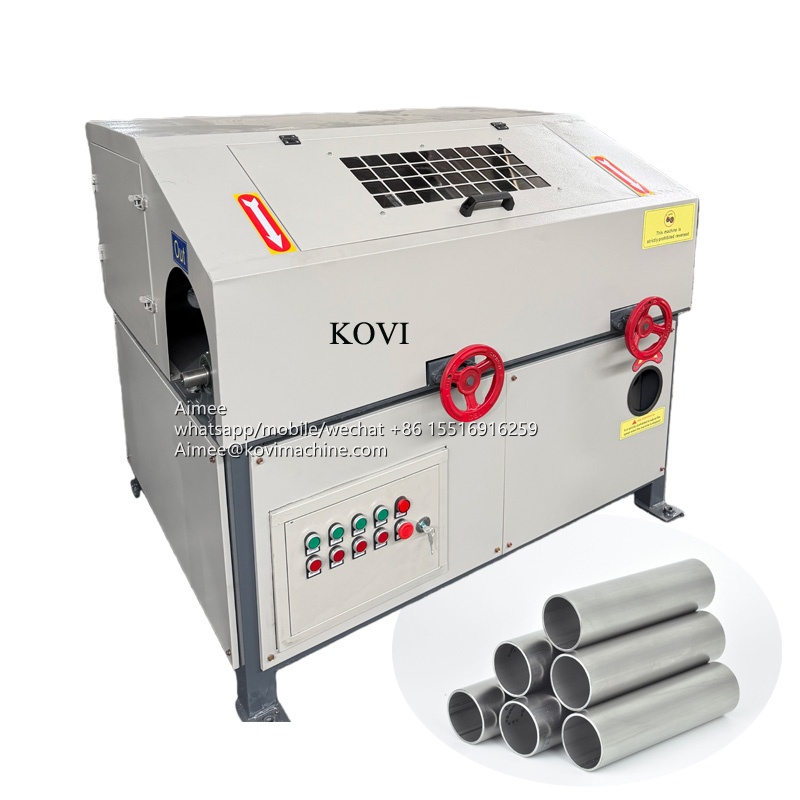 Outer round pipe polishing machine automatic aluminium pipe descaling polishing machine round tube polishing machine