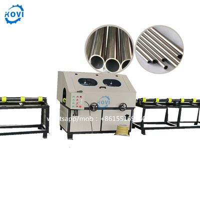 automatic aluminum round tube polishing machine metal grinding deburring machine Hollow Pipe Rust Remover Machine