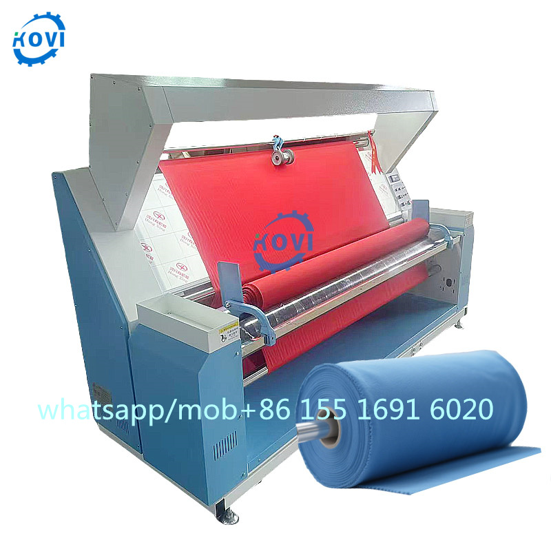 Fully automatic electronic counter Cloth Rolling Machine Fabric Textile Winding Rewinding Inspection machine