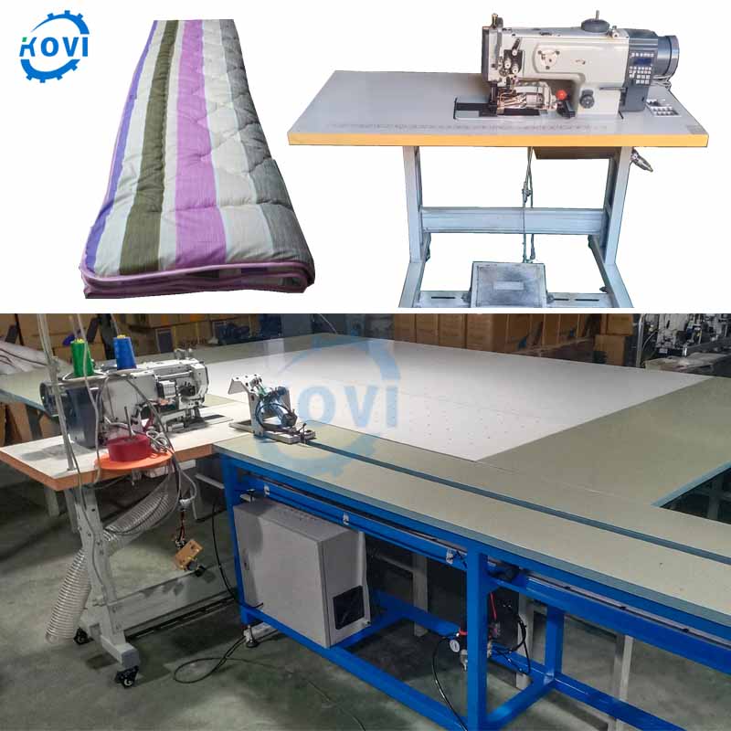 Automatic leather quilting mattress edge tape binding overlock sewing machine comforter carpet edge pillow cover tape trimmer quilt edge sewing machine