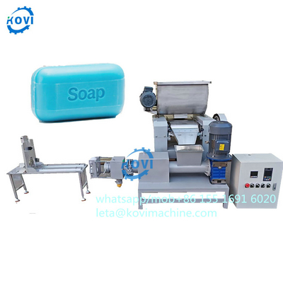 Small mini toilet soap production line Laundry Soap making machine Screws Soap Extruder plodder machine with cutter