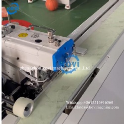 Automatic Computer Curtain Hem Overedging Stitcthing Machine Curtain Joint Overlock Sewing Machine