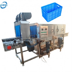 Industrial Basket Washing Machine Distribution Basket Washer Machine Vegetable Fruit Meat Basket Cleaning Machine