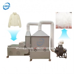 Automation Large down feather cloth recycling textile machines fiber recycling sorting collector